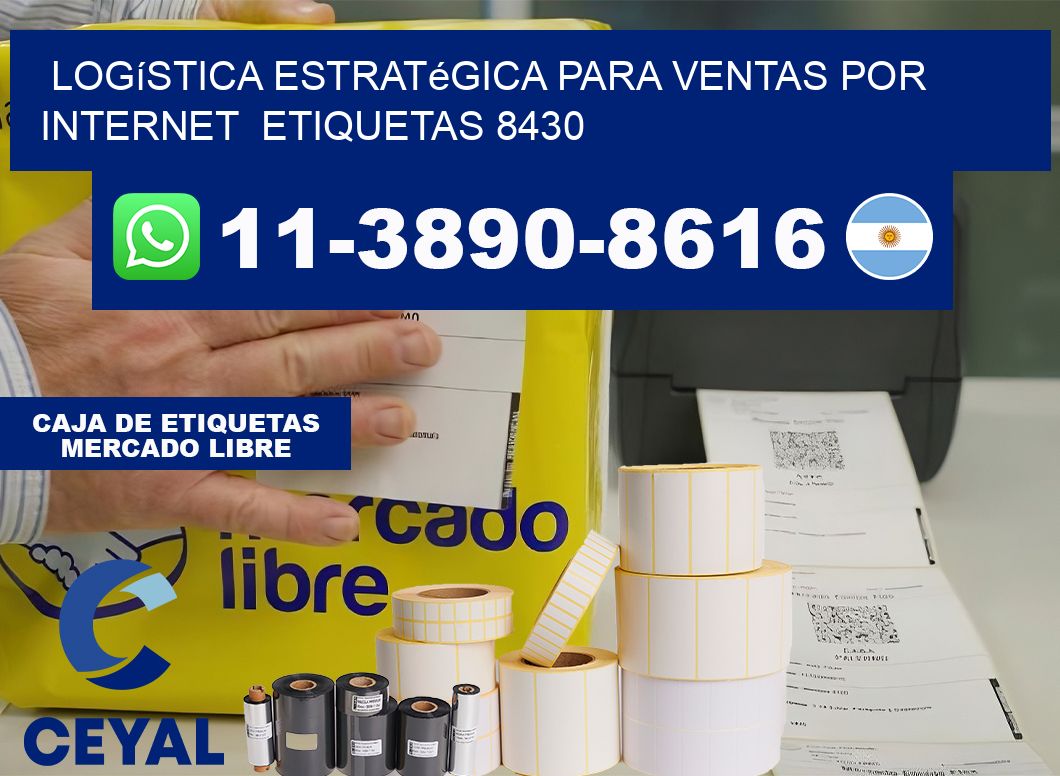 Logística estratégica para ventas por internet  etiquetas 8430