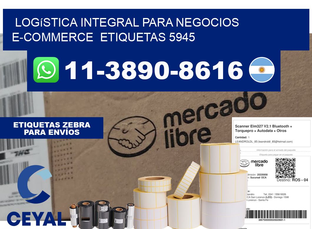 Logística integral para negocios e-commerce  etiquetas 5945