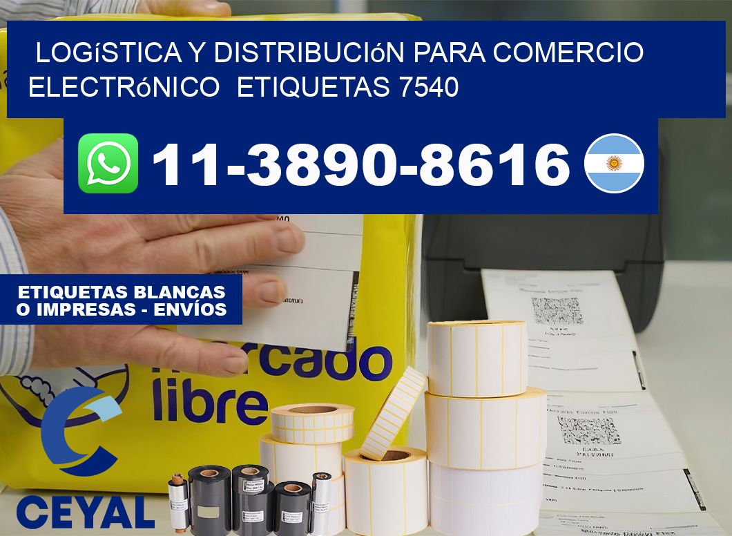 Logística y distribución para comercio electrónico  etiquetas 7540