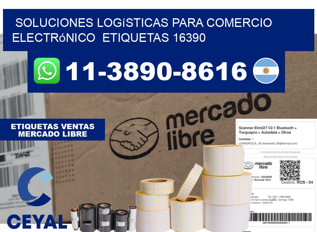 Soluciones logísticas para comercio electrónico  etiquetas 16390