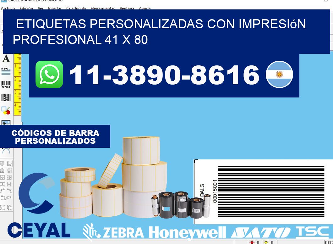 etiquetas personalizadas con impresión profesional 41 x 80
