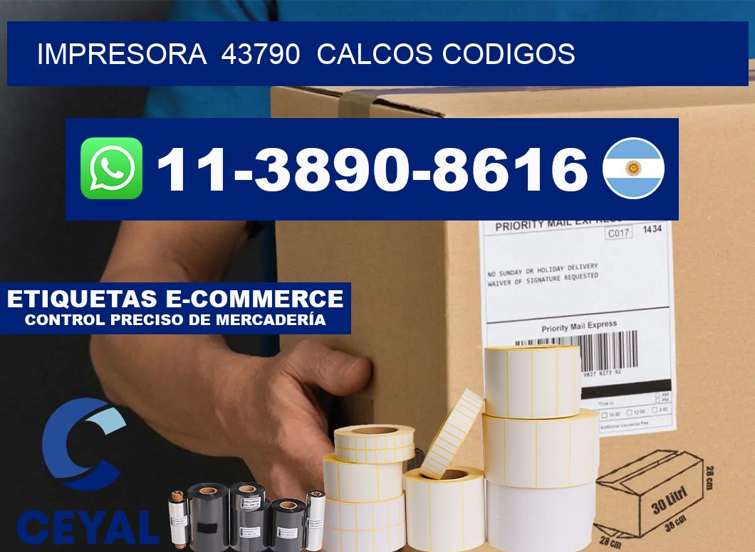 impresora  43790  calcos codigos