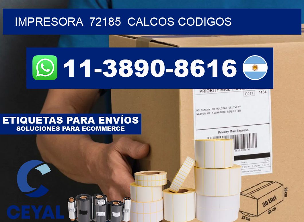 impresora  72185  calcos codigos