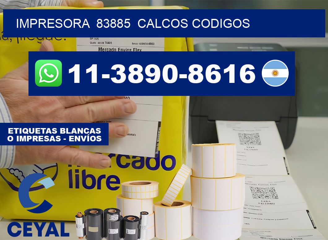 impresora  83885  calcos codigos