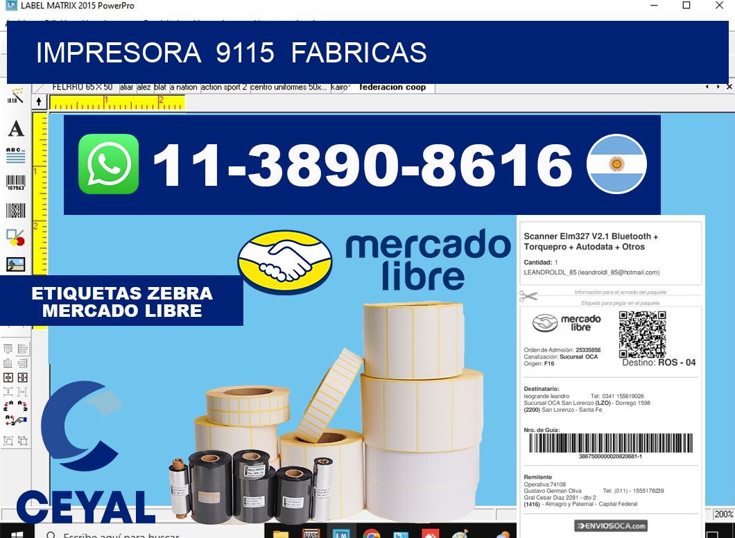 impresora  9115  fabricas