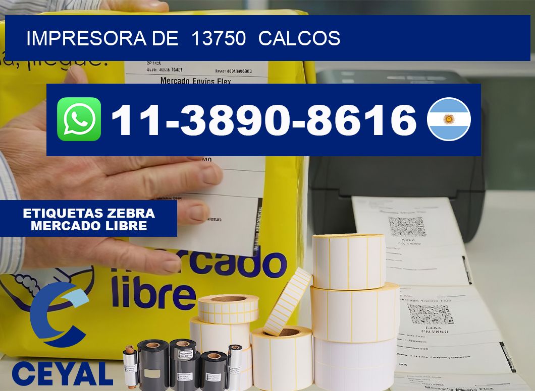 impresora de  13750  calcos