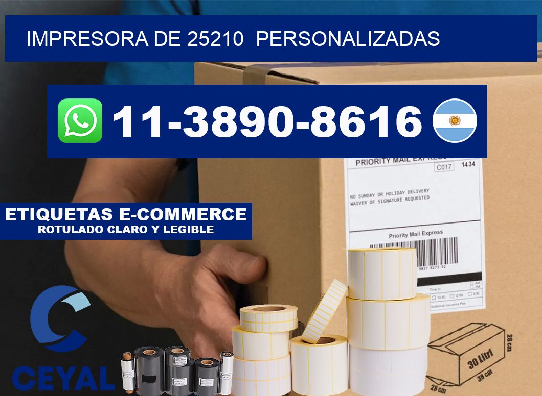 impresora de 25210  personalizadas