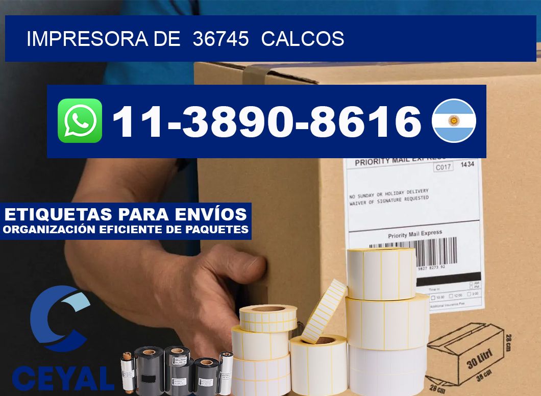 impresora de  36745  calcos