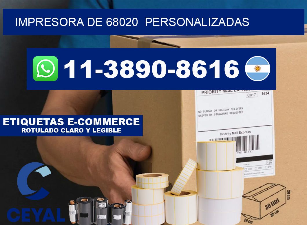 impresora de 68020  personalizadas