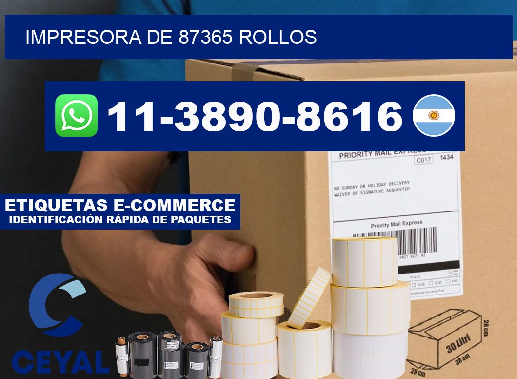impresora de 87365 rollos