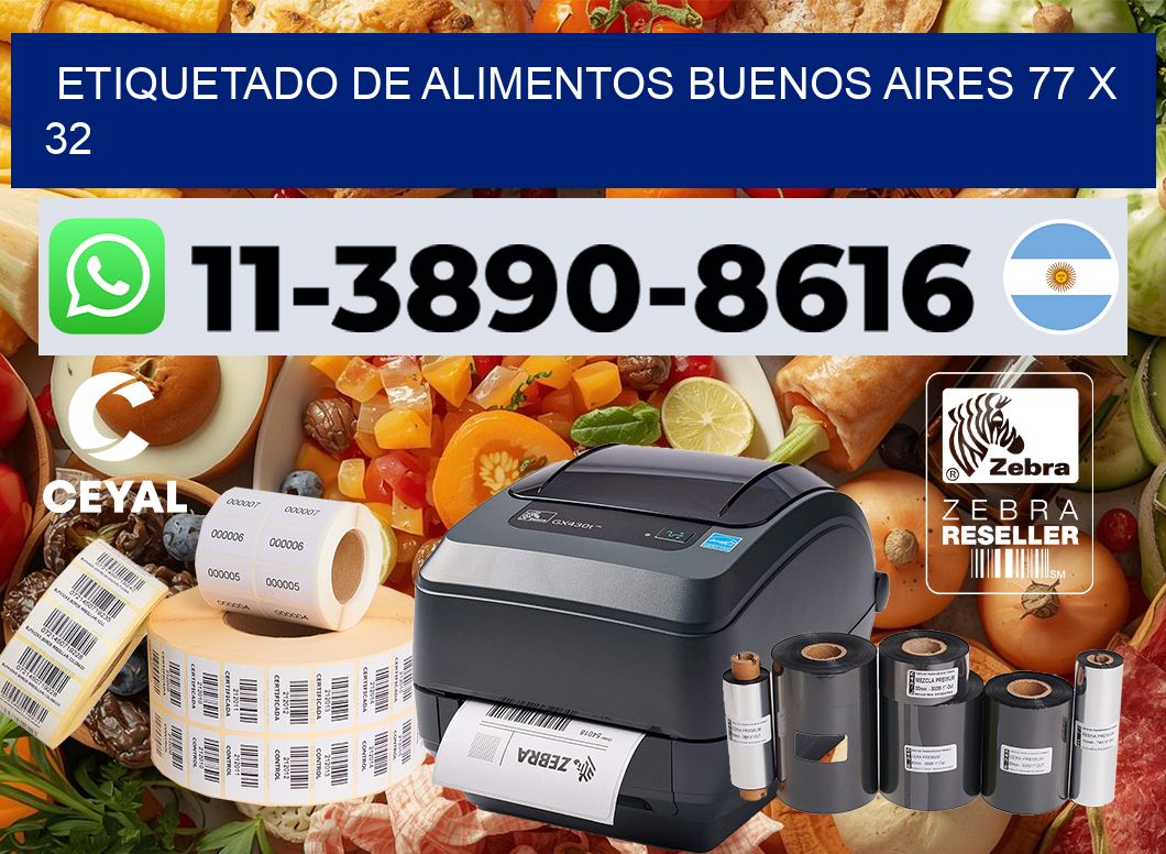 Etiquetado de alimentos buenos aires 77 x 32