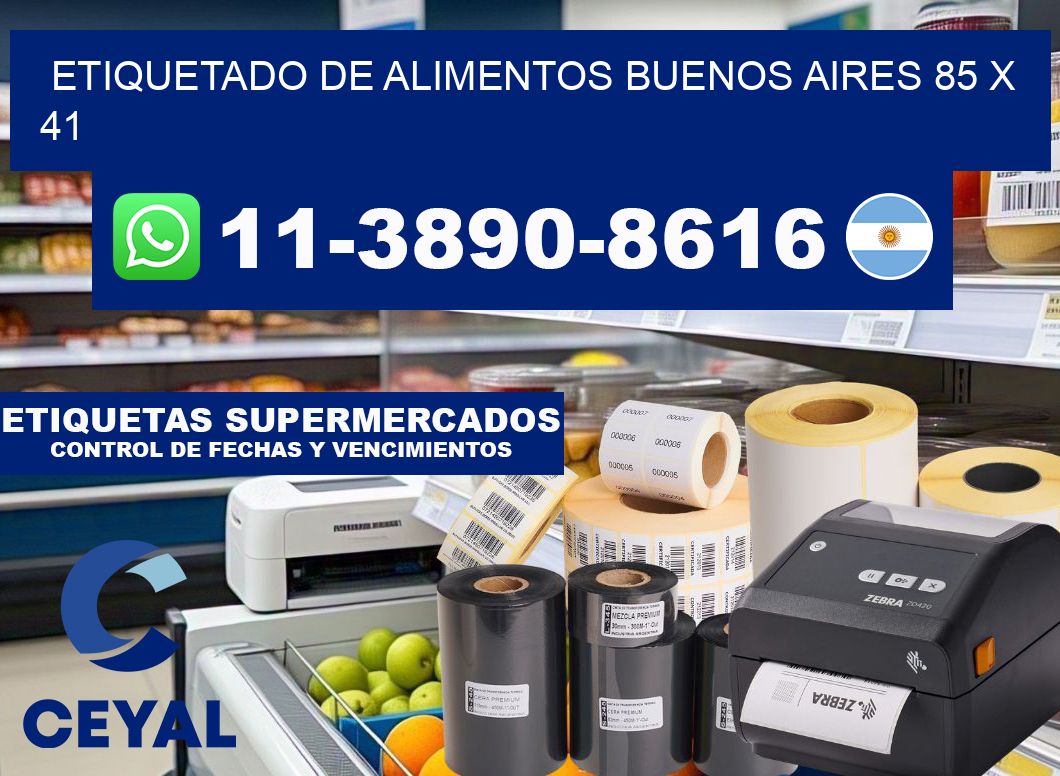 Etiquetado de alimentos buenos aires 85 x 41