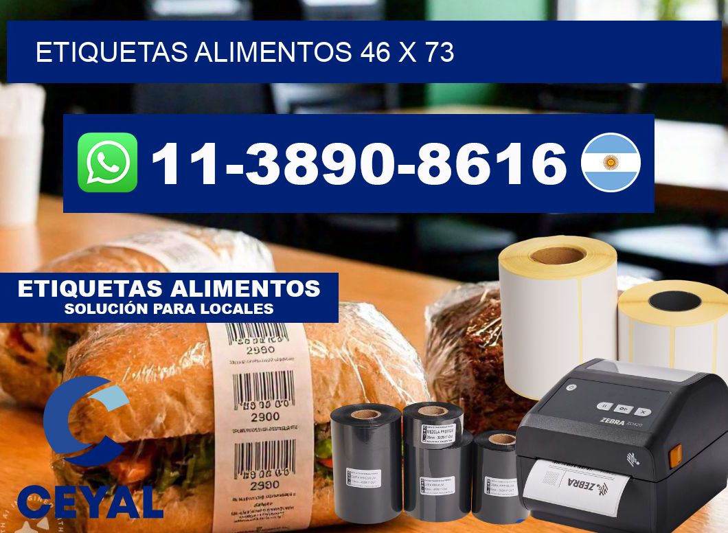 Etiquetas alimentos 46 x 73