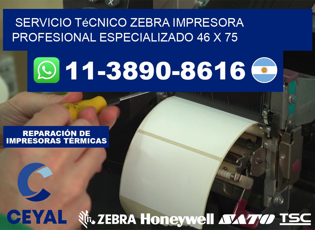 Servicio Técnico Zebra Impresora Profesional Especializado 46 x 75