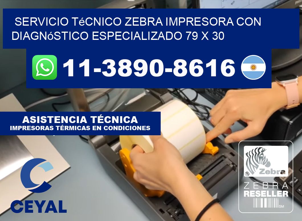 Servicio Técnico Zebra Impresora con Diagnóstico Especializado 79 x 30