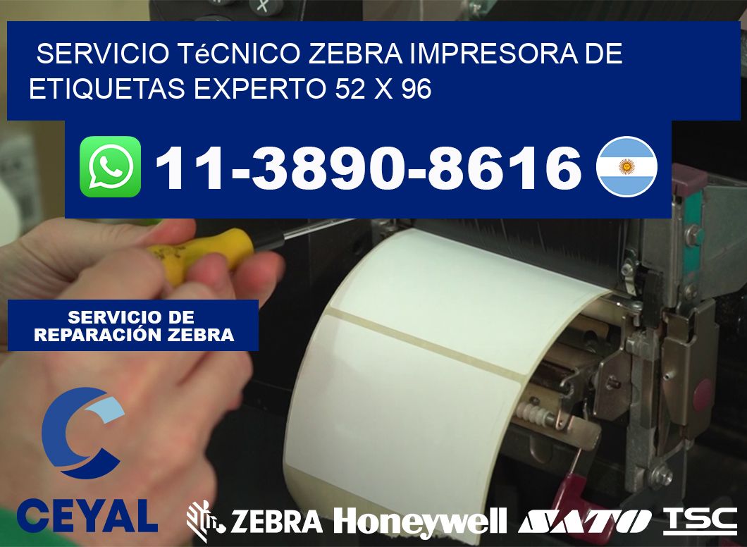 Servicio Técnico Zebra Impresora de Etiquetas Experto 52 x 96