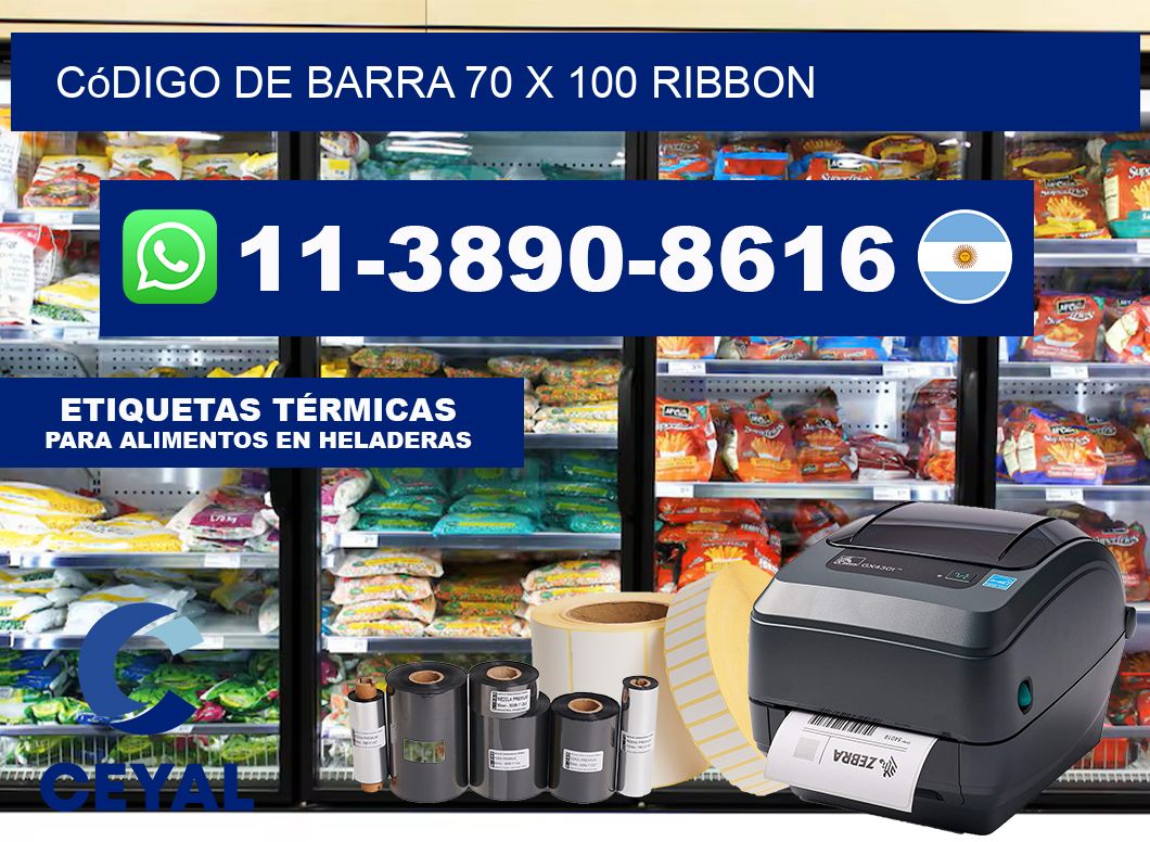 código de barra 70 x 100 ribbon