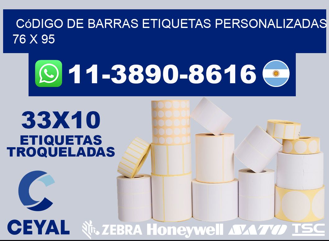 código de barras etiquetas personalizadas 76 x 95