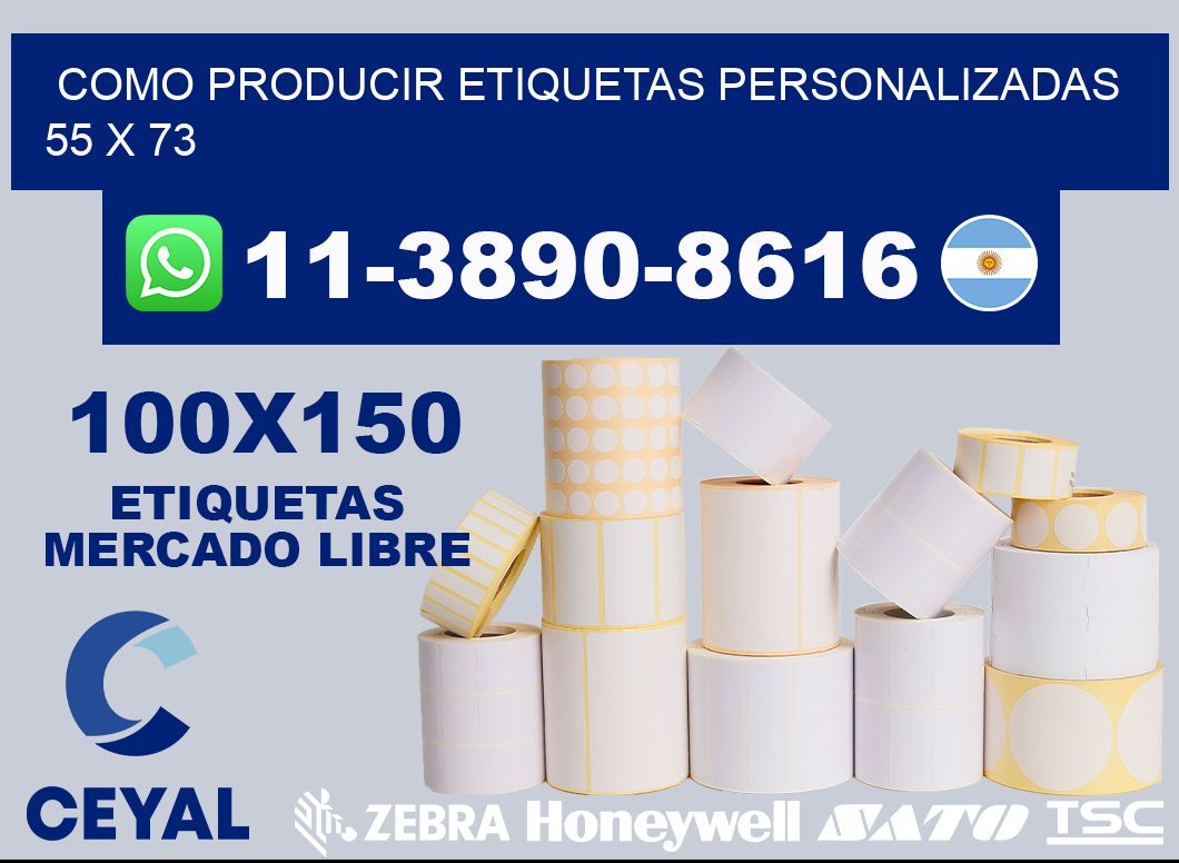 como producir etiquetas personalizadas 55 x 73