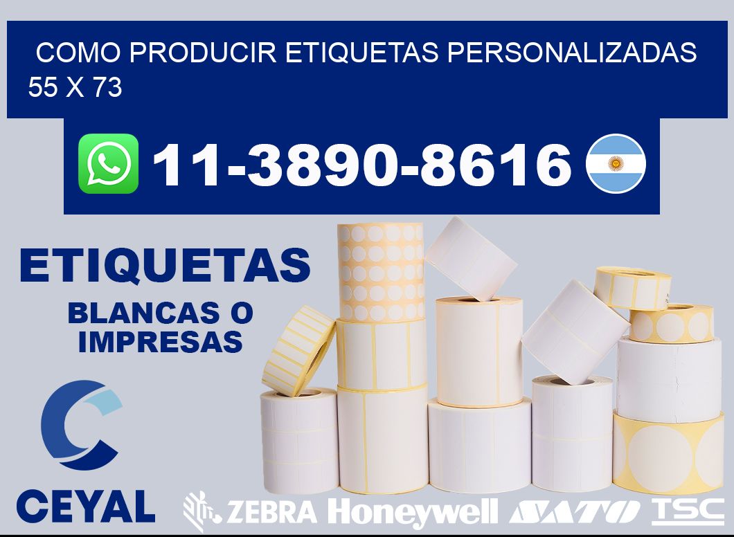 como producir etiquetas personalizadas 55 x 73
