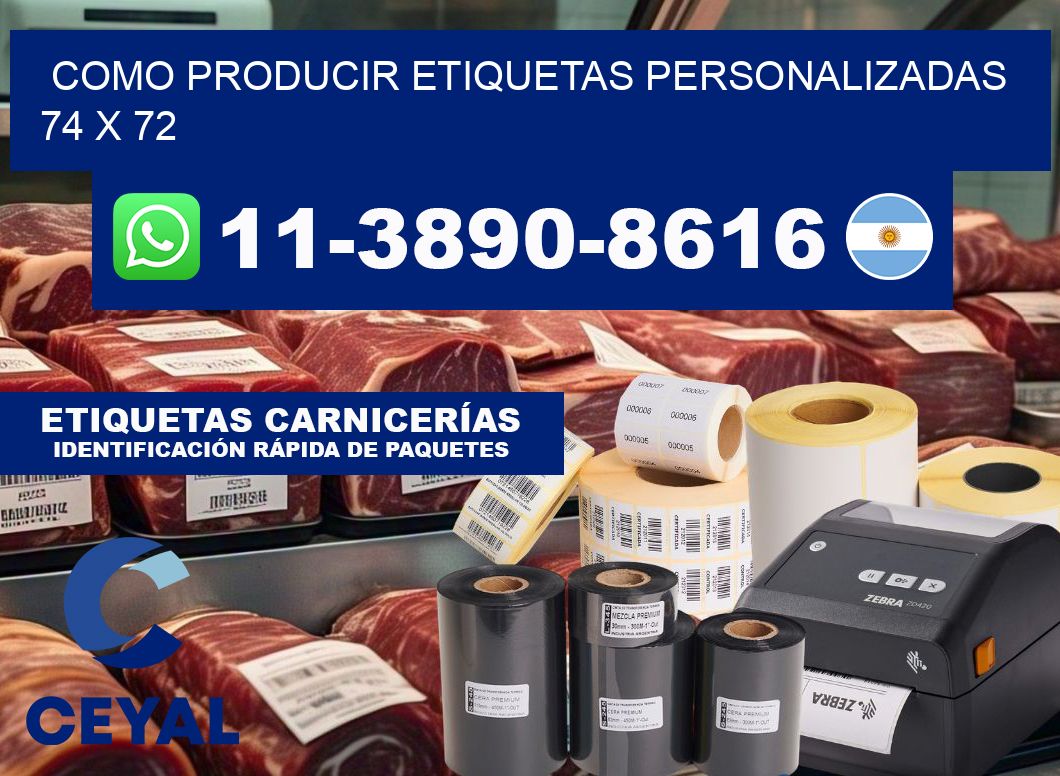 como producir etiquetas personalizadas 74 x 72