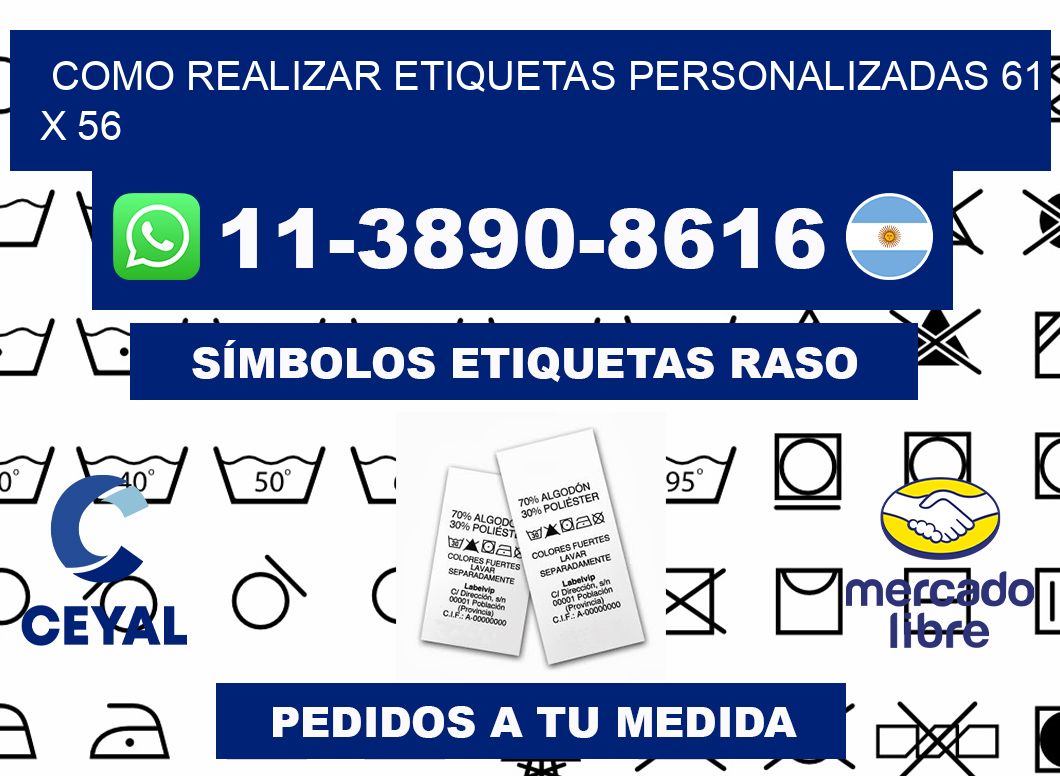 como realizar etiquetas personalizadas 61 x 56