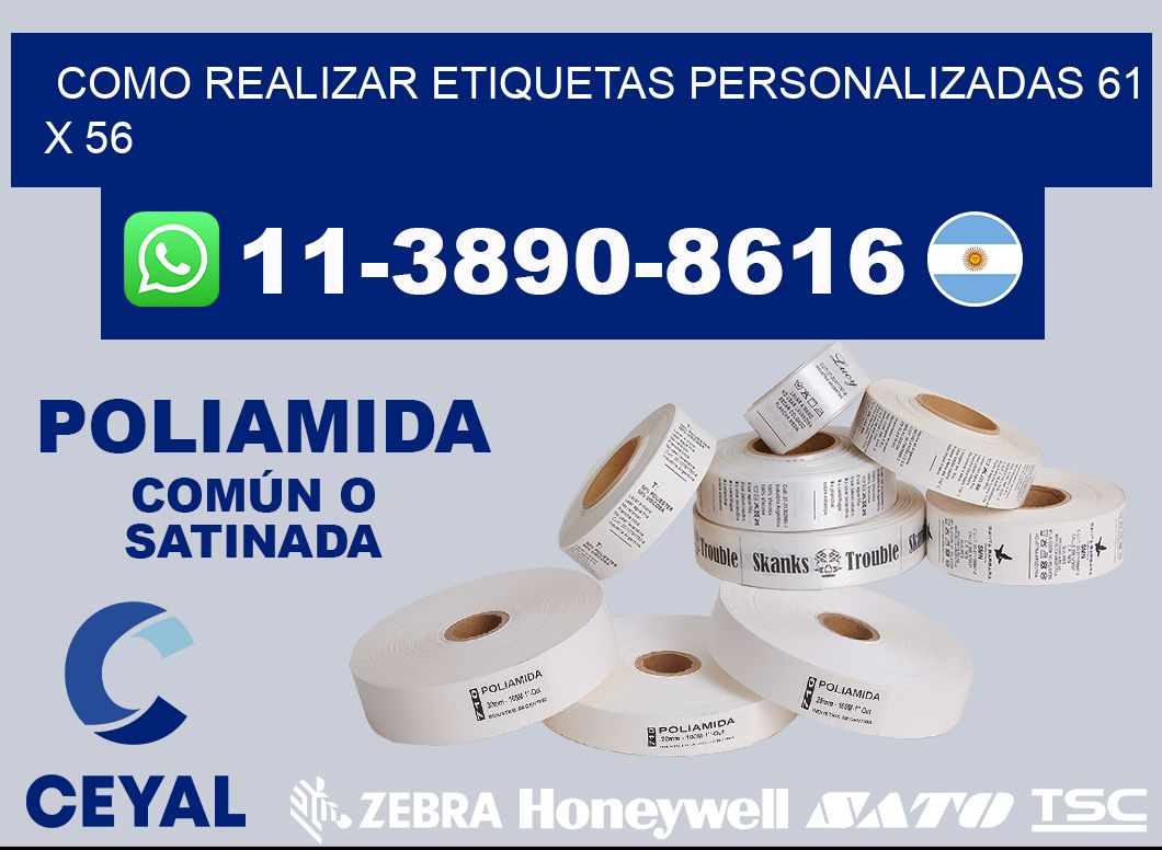 como realizar etiquetas personalizadas 61 x 56