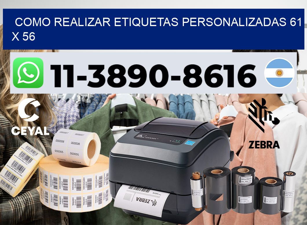 como realizar etiquetas personalizadas 61 x 56