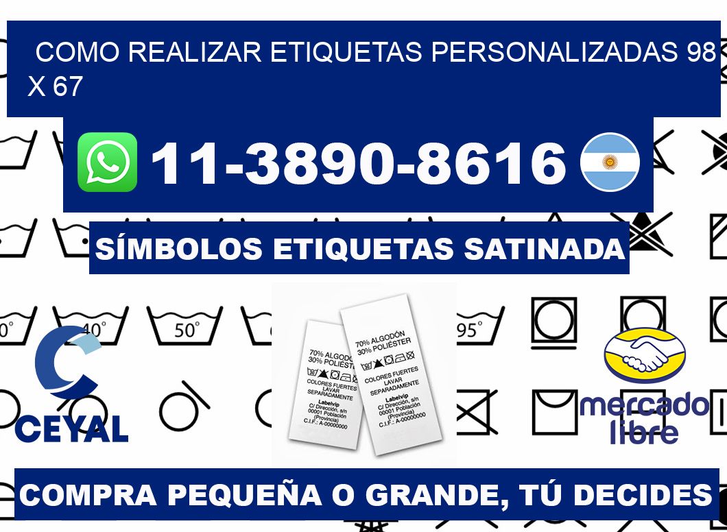 como realizar etiquetas personalizadas 98 x 67