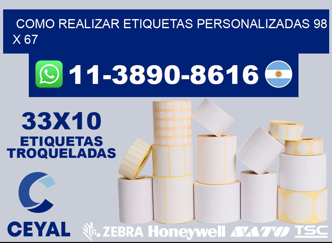 como realizar etiquetas personalizadas 98 x 67