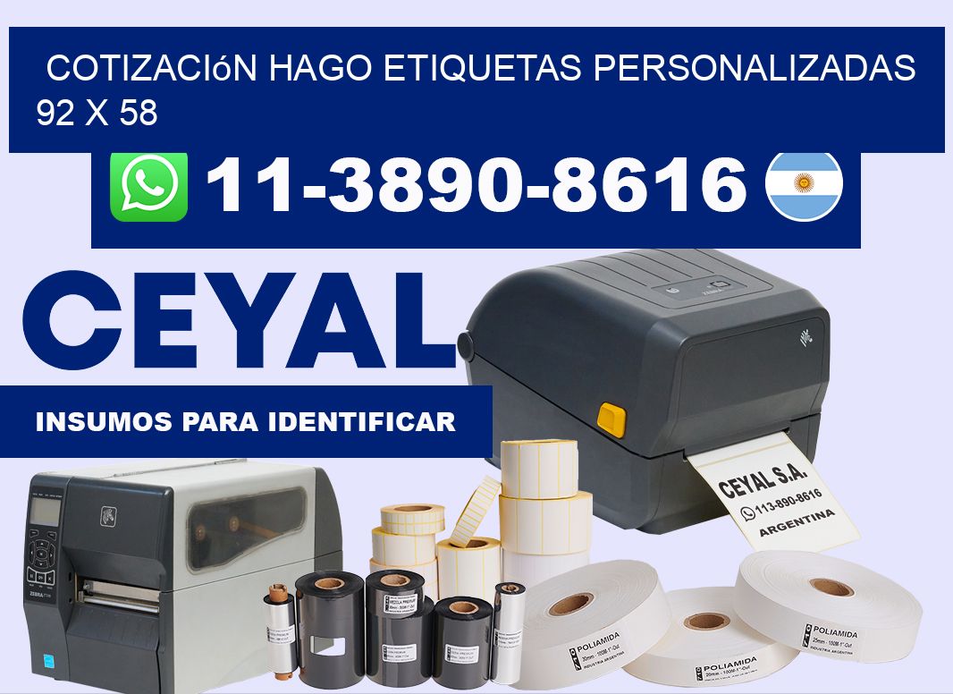 cotización hago etiquetas personalizadas 92 x 58