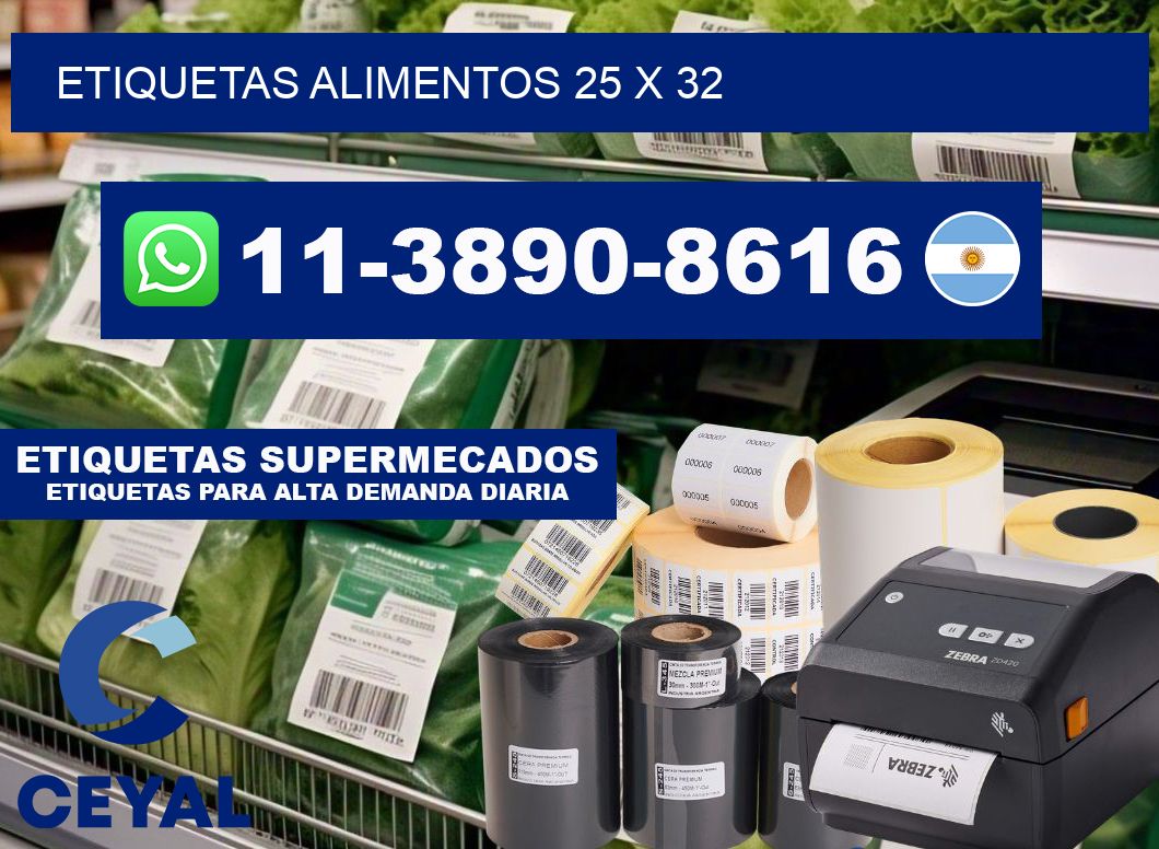 etiquetas alimentos 25 x 32
