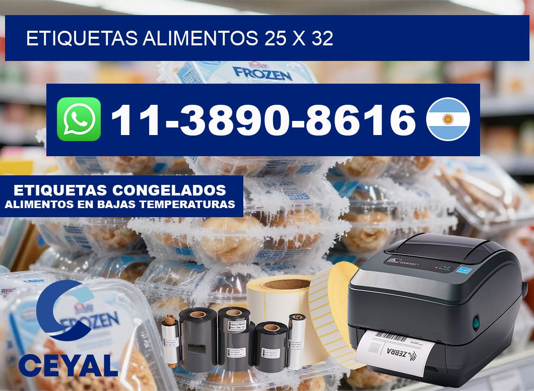 etiquetas alimentos 25 x 32