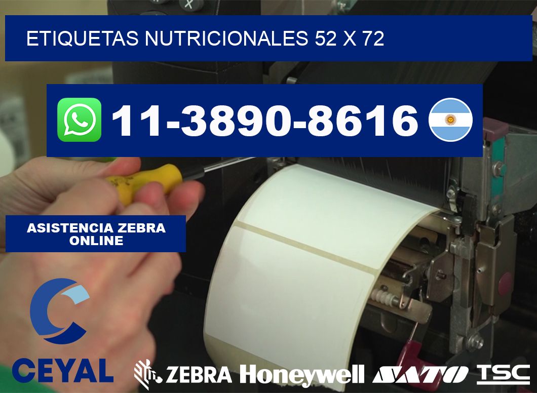 etiquetas nutricionales 52 x 72