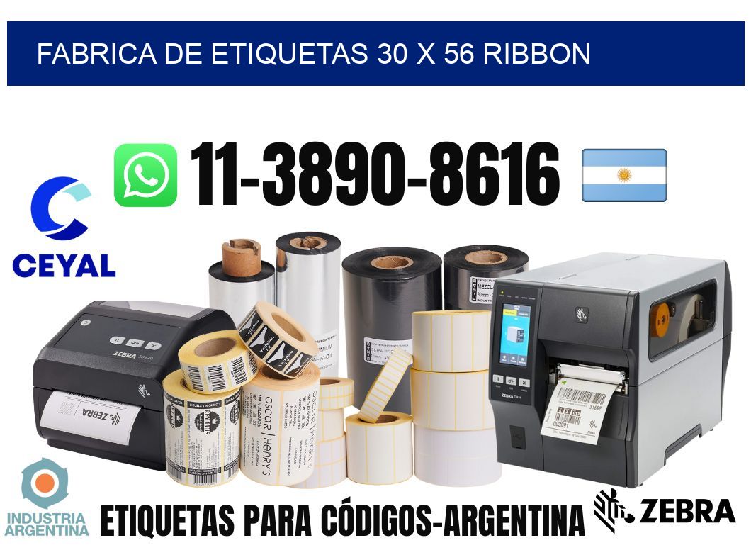 fabrica de etiquetas 30 x 56 ribbon