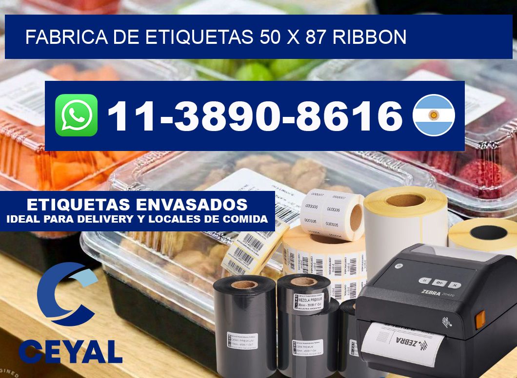 fabrica de etiquetas 50 x 87 ribbon