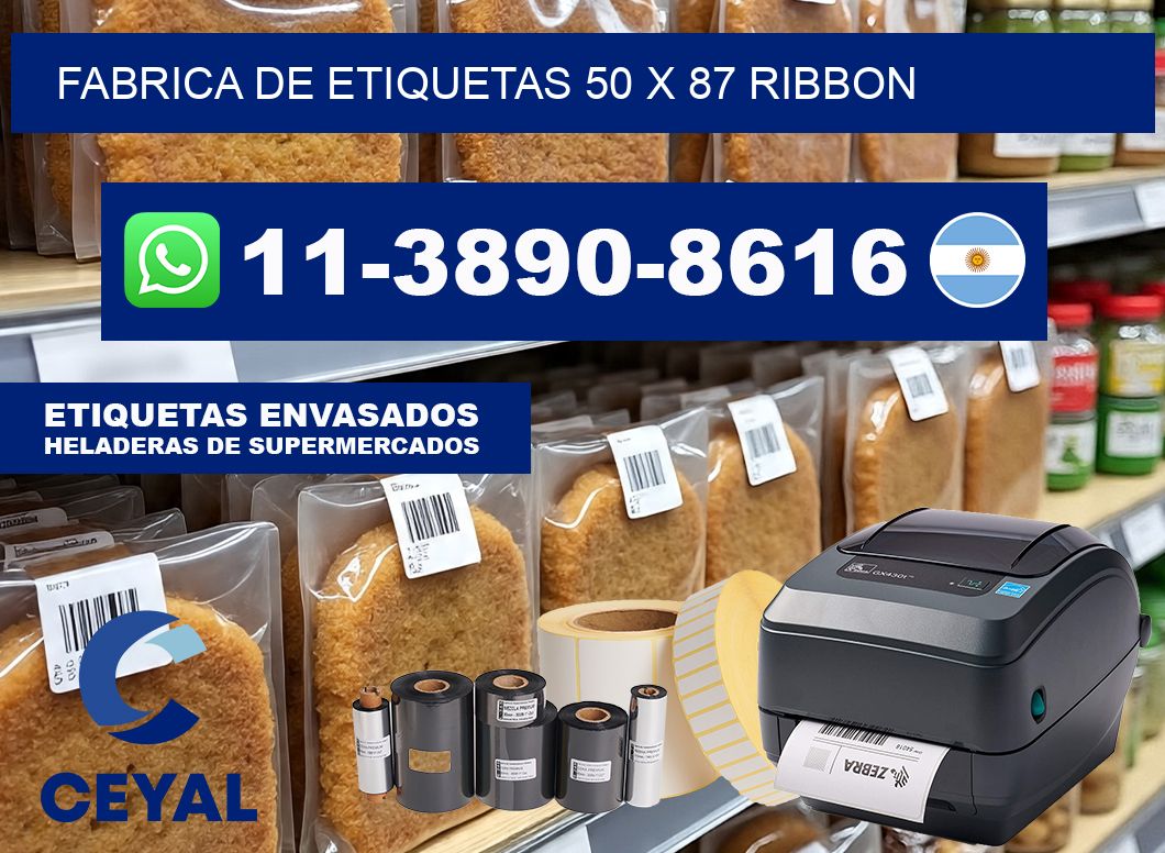 fabrica de etiquetas 50 x 87 ribbon