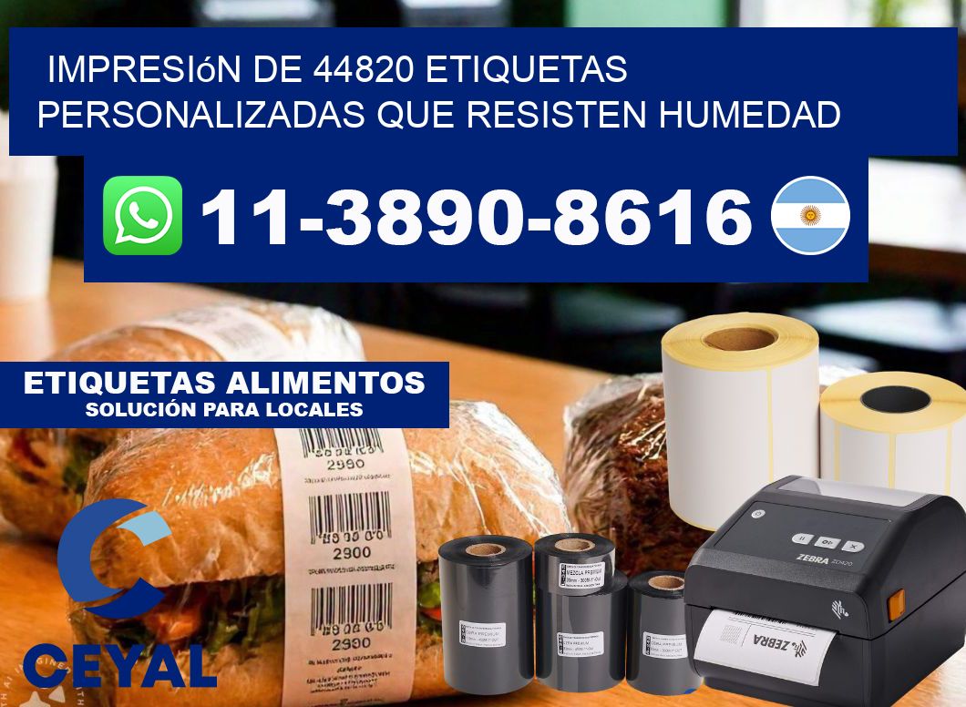 impresión de 44820 etiquetas personalizadas que resisten humedad