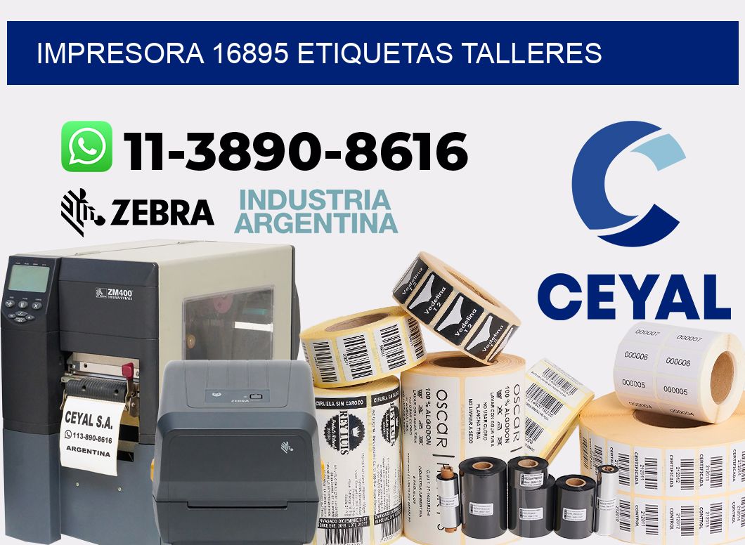 impresora 16895 etiquetas talleres