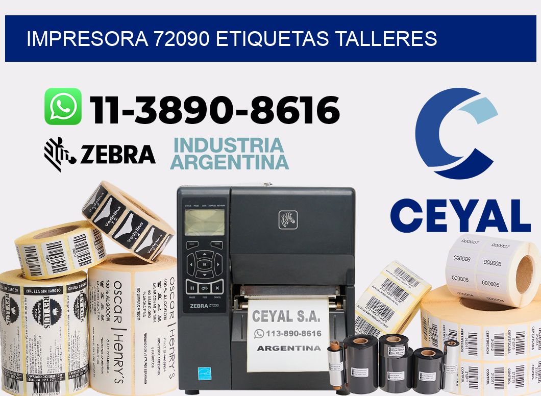 impresora 72090 etiquetas talleres