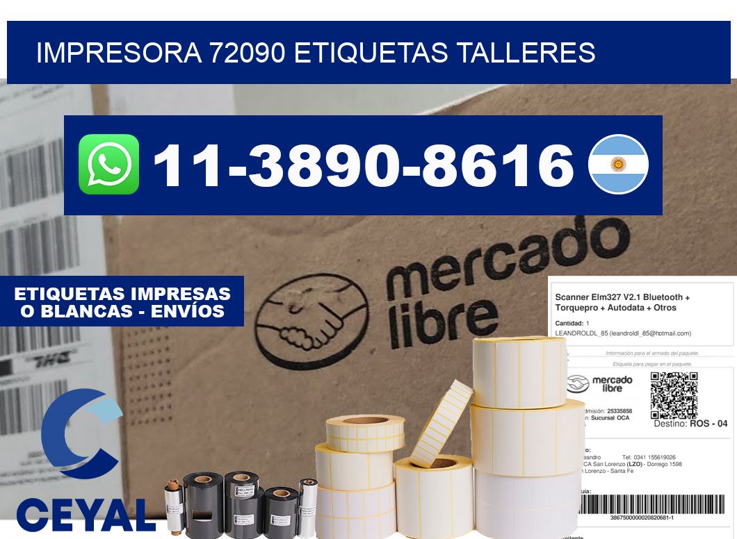 impresora 72090 etiquetas talleres