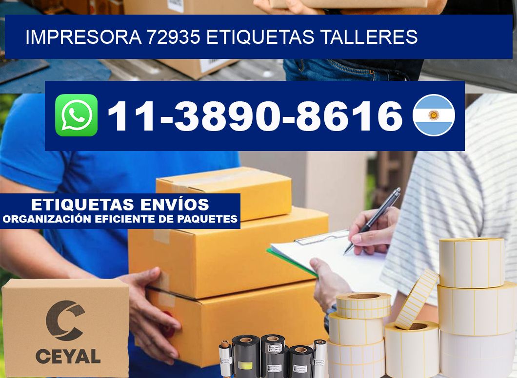 impresora 72935 etiquetas talleres