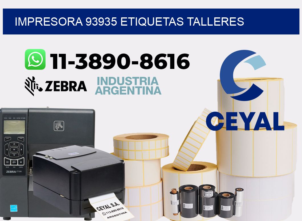 impresora 93935 etiquetas talleres