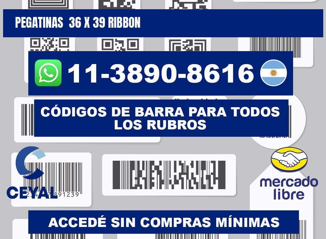 pegatinas 36 x 39 ribbon