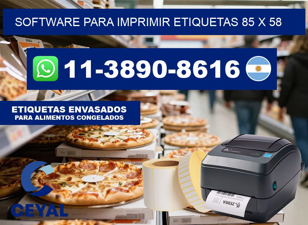 software para imprimir etiquetas 85 x 58