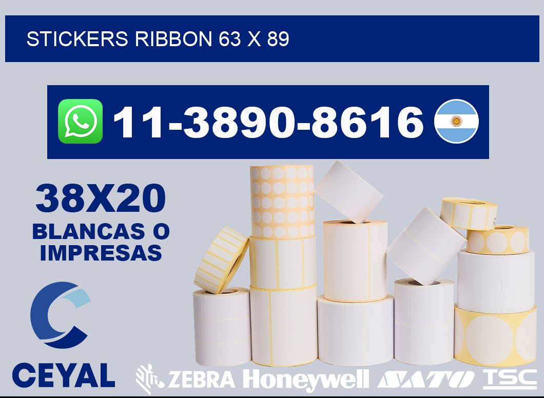 stickers ribbon 63 x 89