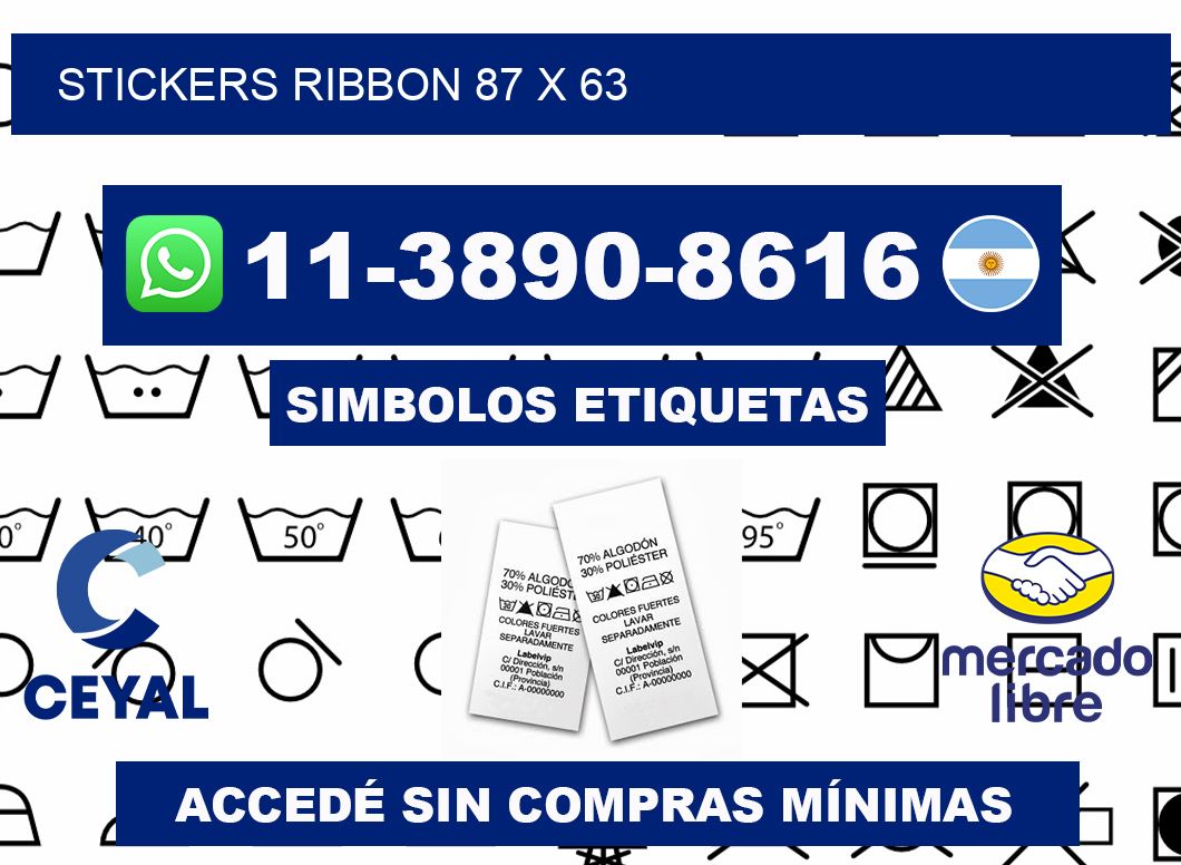 stickers ribbon 87 x 63