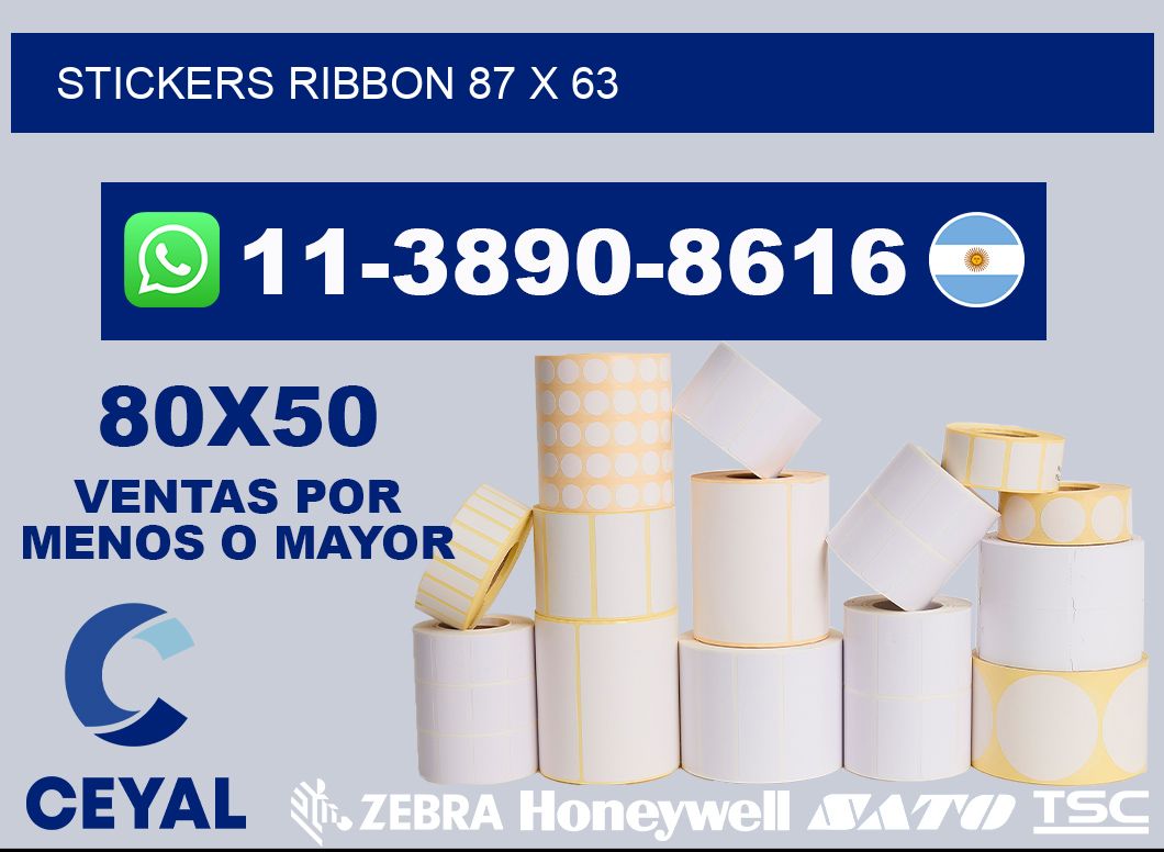 stickers ribbon 87 x 63