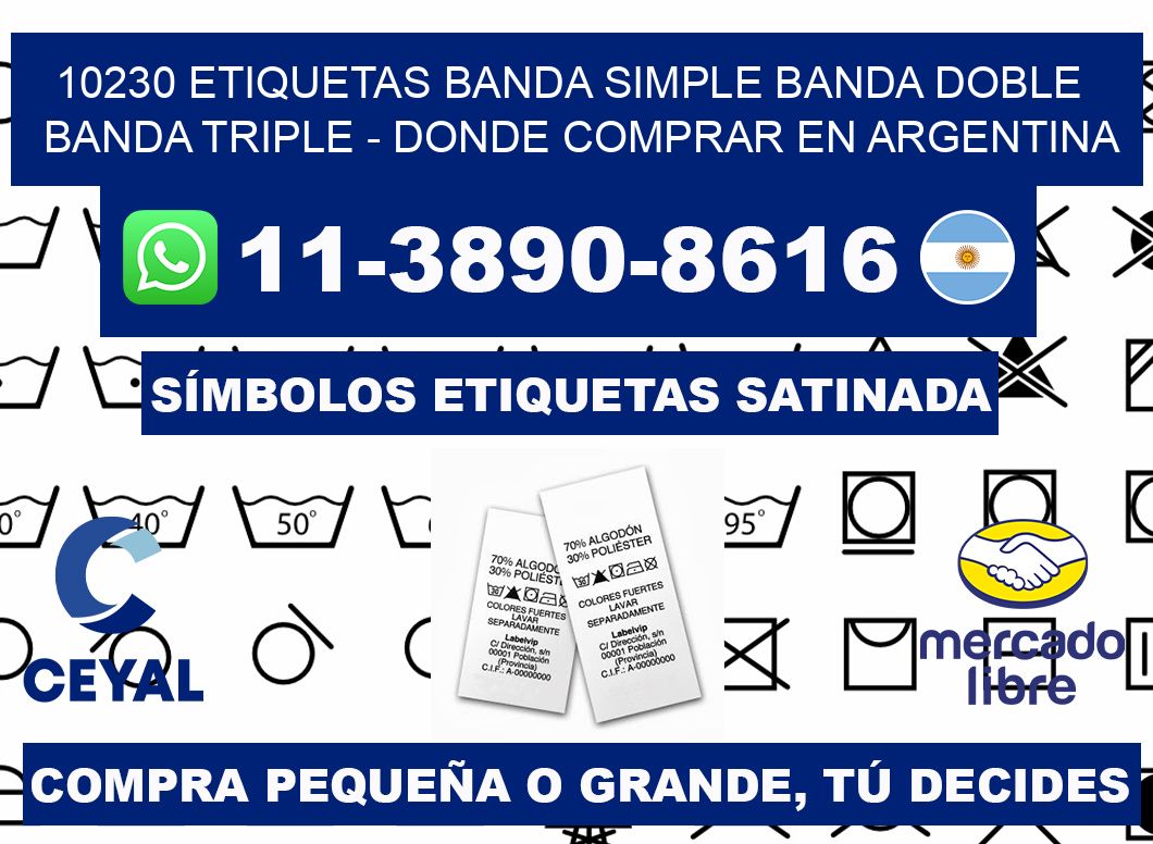 10230 etiquetas banda simple banda doble banda triple - Donde Comprar en Argentina