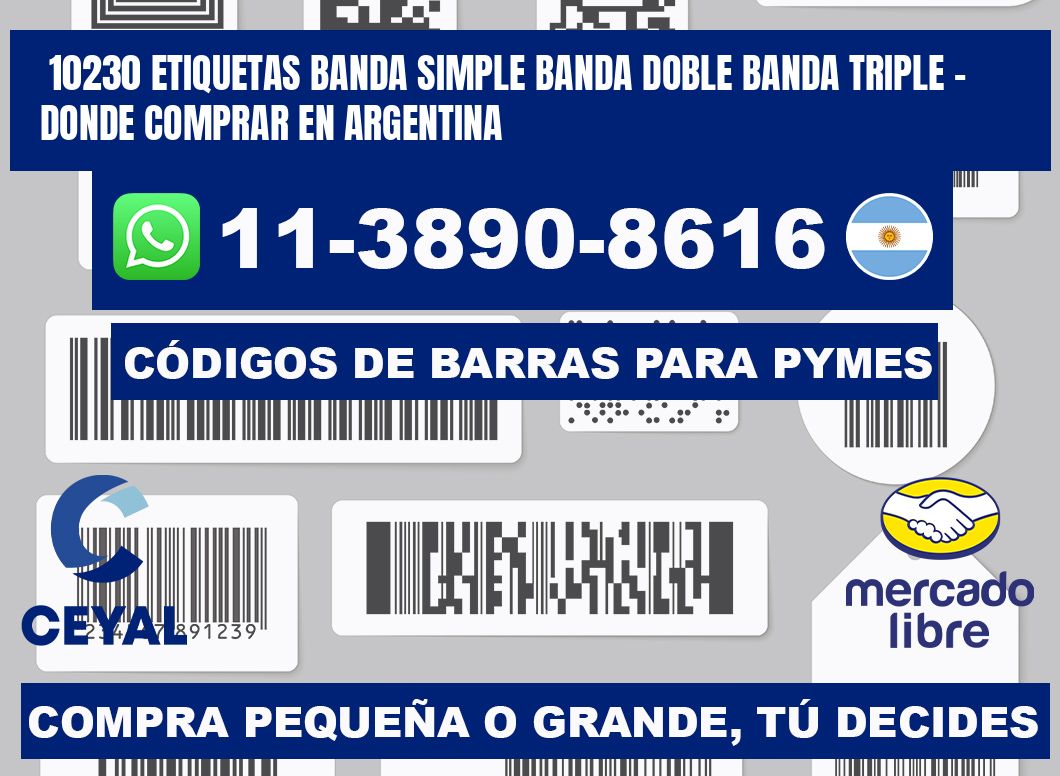 10230 etiquetas banda simple banda doble banda triple - Donde Comprar en Argentina